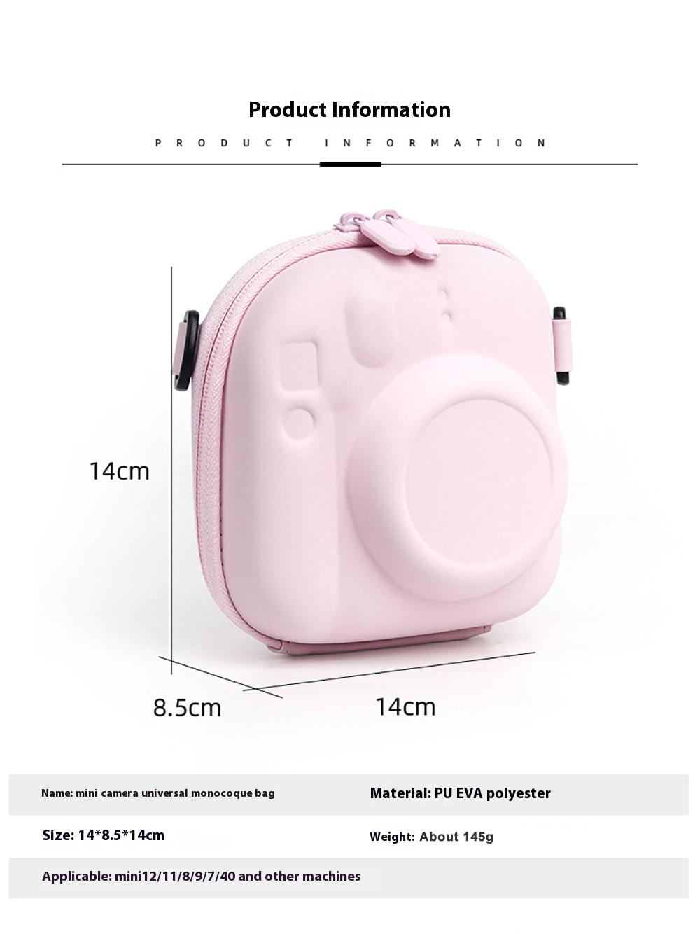 For Fujifilm Instax Mini 7+ 8/9/11/12/13/40 EVA Universal Hard Case Storage Bag Polaroid Camera Bag Shell with Shoulder Strap Photography Camera Accessories