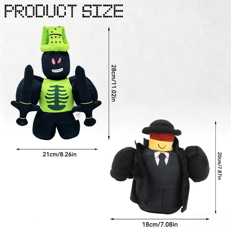 Forsaken Chance 1x1x1x1 Plush Toy Stuffed Animal, Featuring A Dark-Themed Dual-Sword Knight Design, Highly Faithful To The Game Character. A Must-Have For Game Fans, Perfect For Home Decoration, Gifting, Or As A Cushion.