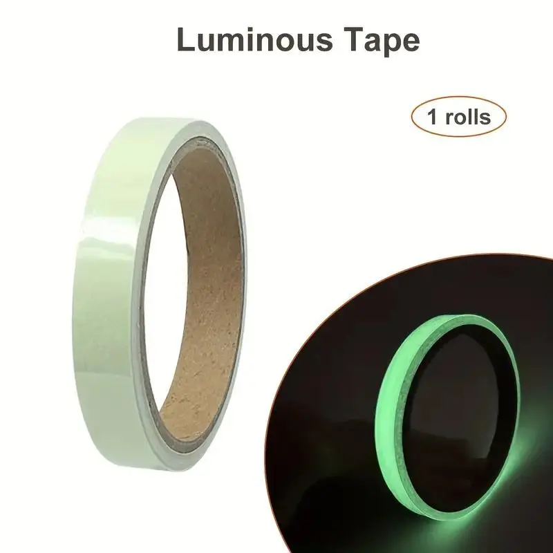 Glowing Tape Roll, Warning Tape, Fluorescent Tape, Night Light Anti-Slip PVC Tape, Adhesive Cloth Tape, Switch Use Sticky Tape, Reflective Tape