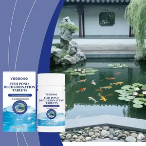 Yegbong Fish Tank Chlorine Removal Tablets, Care Residue Clarify Water Quality Reduce Chlorine Balance Maintenance Cleaning Sheets