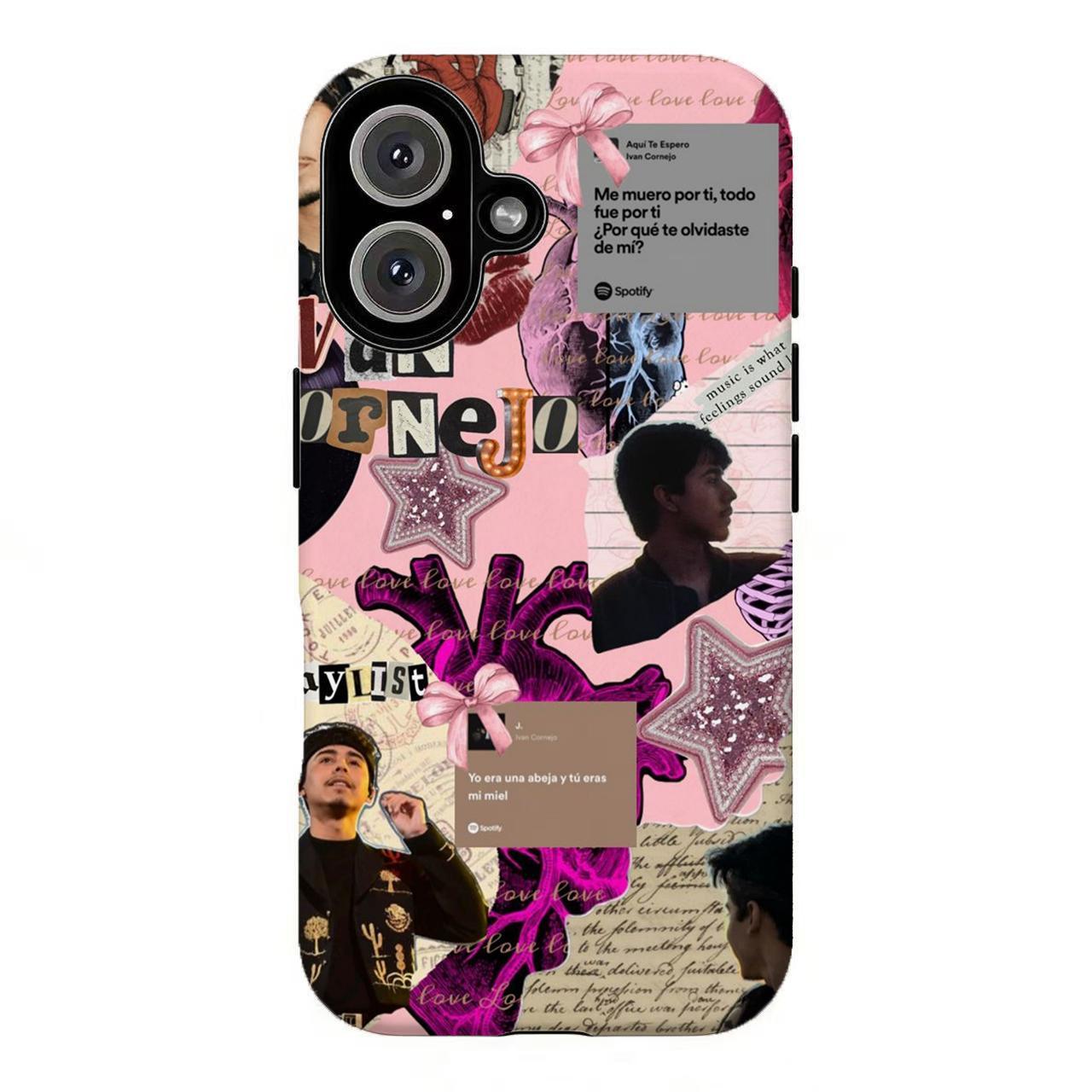 FL-Ivann Cornej0 Collage Phone Case,Music Collage Tough Phone Case For iPhone 11 12 13 14 15 16 17 Air Pro Max for Samsung S26 S25 S24 S23 S22 S21 Case,Gift for her/him/fans