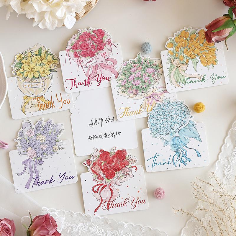 10 Pack Floral Greeting Cards - Mother's Day, Women's Day, Valentine's, Teacher's Day, Thanksgiving & Party All-Purpose Cards