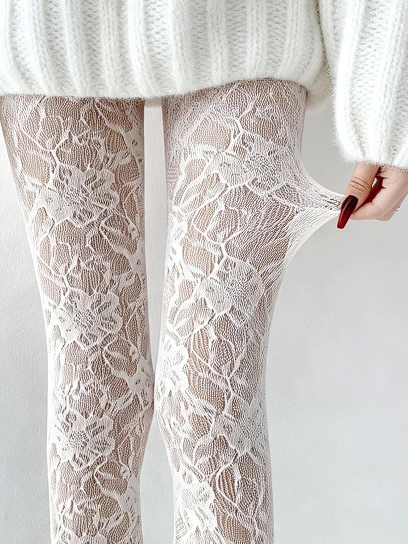 Women's High Elasticity Fishnet Stockings, & Wine Colors, Perfect for Spring & Fall Daily Wear, Comfortable Design