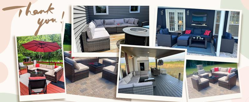 7 Piece Patio Furniture Set, Outdoor Furniture Patio Sectional Sofa, All Weather PE Rattan Outdoor Sectional with Cushion and Coffee Table. Swivel Chair Lounge 7 Piece Patio Furniture Set, Outdoor Furniture Patio Sectional Sofa, All Weather PE Rattan Outdoor Sectional with Cushion and Coffee Table. Swivel Chair Lounge