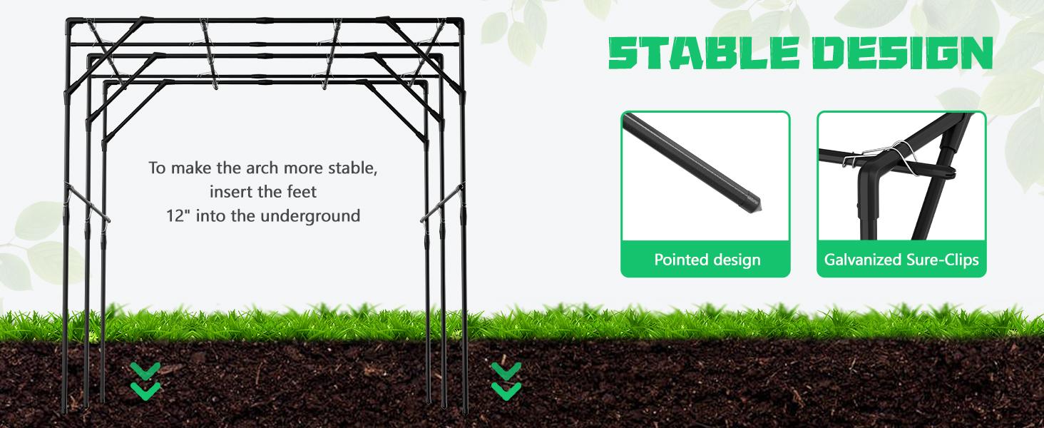 Lilypelle Extra Tall Garden Arch Trellis for Climbing Plants Outdoor, 79" / 87" H Metal Arbor Plant Support Trellis Archway for Yard Lawn Garden Lilypelle Extra Tall Garden Arch Trellis for Climbing Plants Outdoor, 79" / 87" H Metal Arbor Plant Support Trellis Archway for Yard Lawn Garden