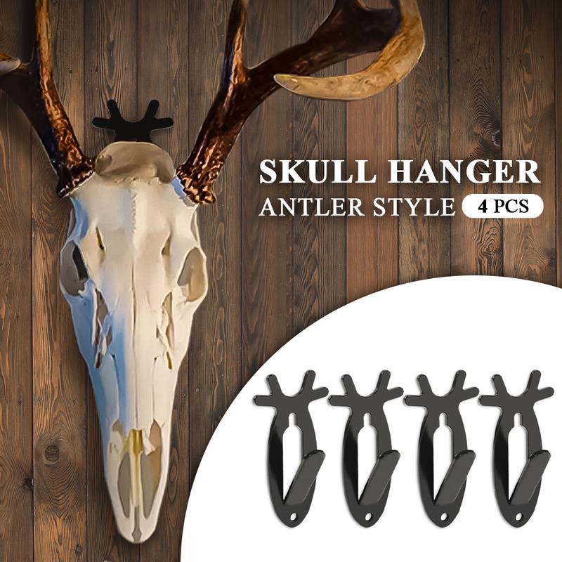 4PCS Deer antler shaped wall mounted hook Bracket,Creative wall hanging storage hook,decoration storage rack for home living room bedroom