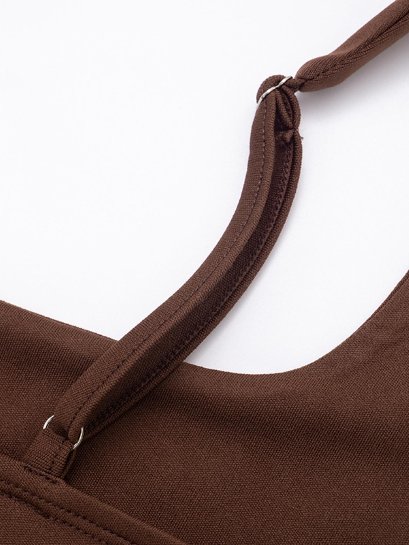 Women's Fashion Solid Color Square Neck Sleeveless Dress, Comfortable Elegant Simple Style, Perfect for Outdoors, Dates, Festivals, Parties, Formal Wear