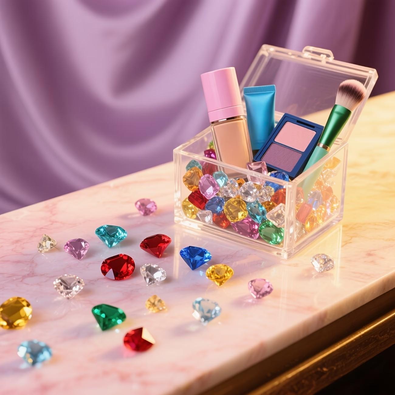 1000 Acrylic Fake Diamonds, Flower Vase Filler, Table Centerpiece, DIY Jewelry, Wedding Decor, Holiday Party Supplies, 3mm-10mm