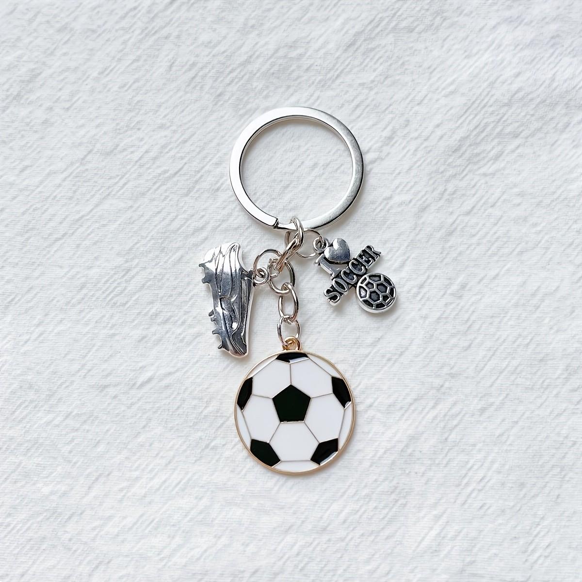 1PC Soccer Player Keychain， Men's Soccer Player Keychain - Soccer Ball Pendant Keyring - Fan Gift - Soccer Ball Men's Shoe Keychain，party decoration and gift