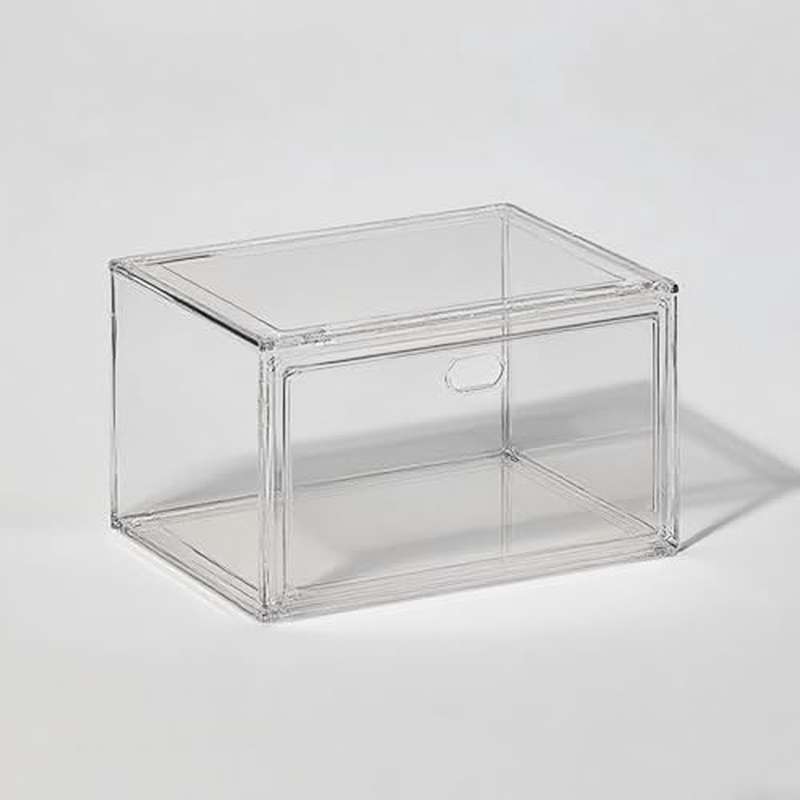 Large Transparent Acrylic Shoe Box, Stackable Side Opening, Dustproof, Sports Shoes Display Storage Box, Ideal for Organizing, Display Shelf