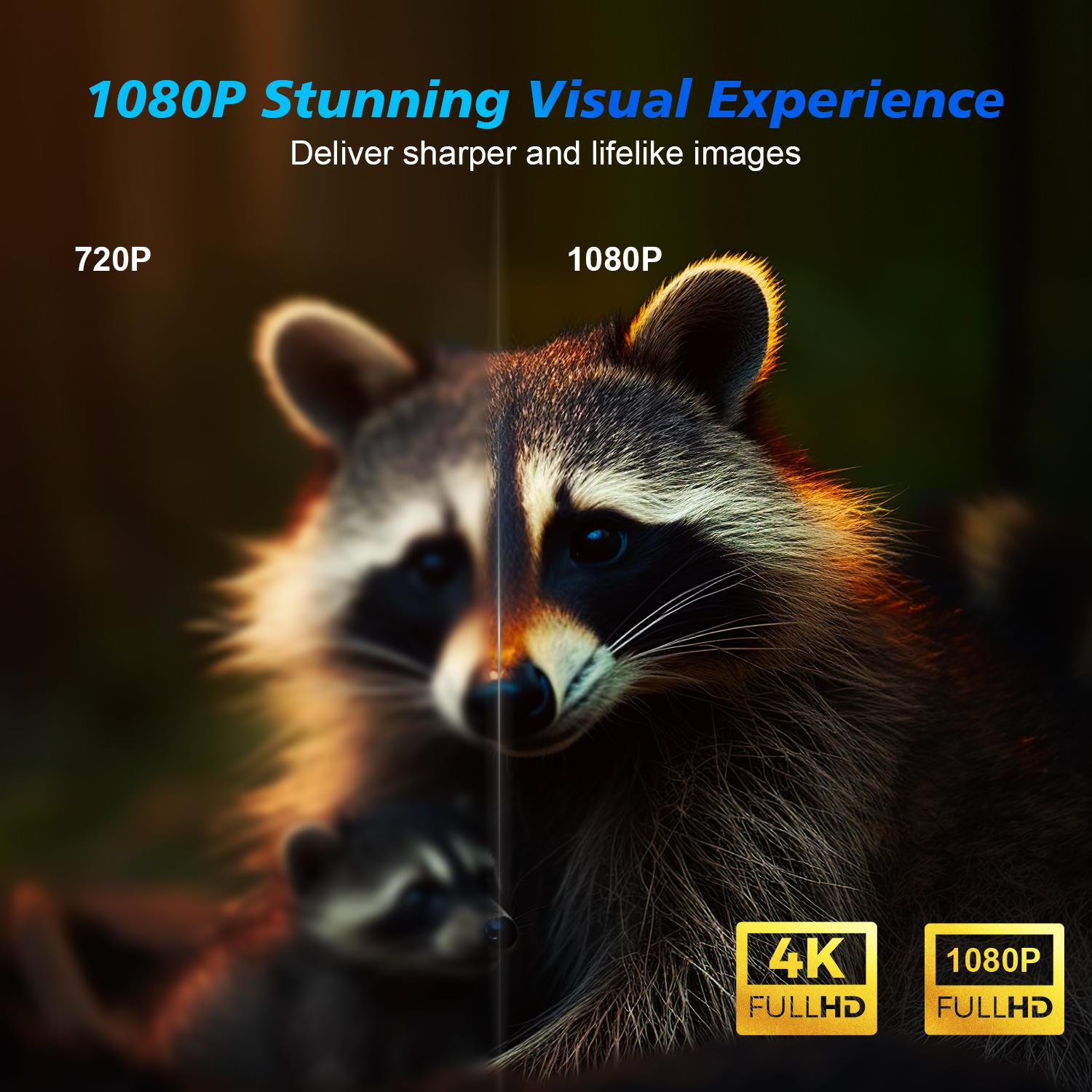Magcubic 580ANSI HY350 Projector Native 1080P Android 11 Wifi6 Voice Control 4K Videosource Supported Allwinner H713 Electronic Focus BT5.0 Home Cinema Entertainment #TikTokShopBackToSchool,back to school,back to school haul