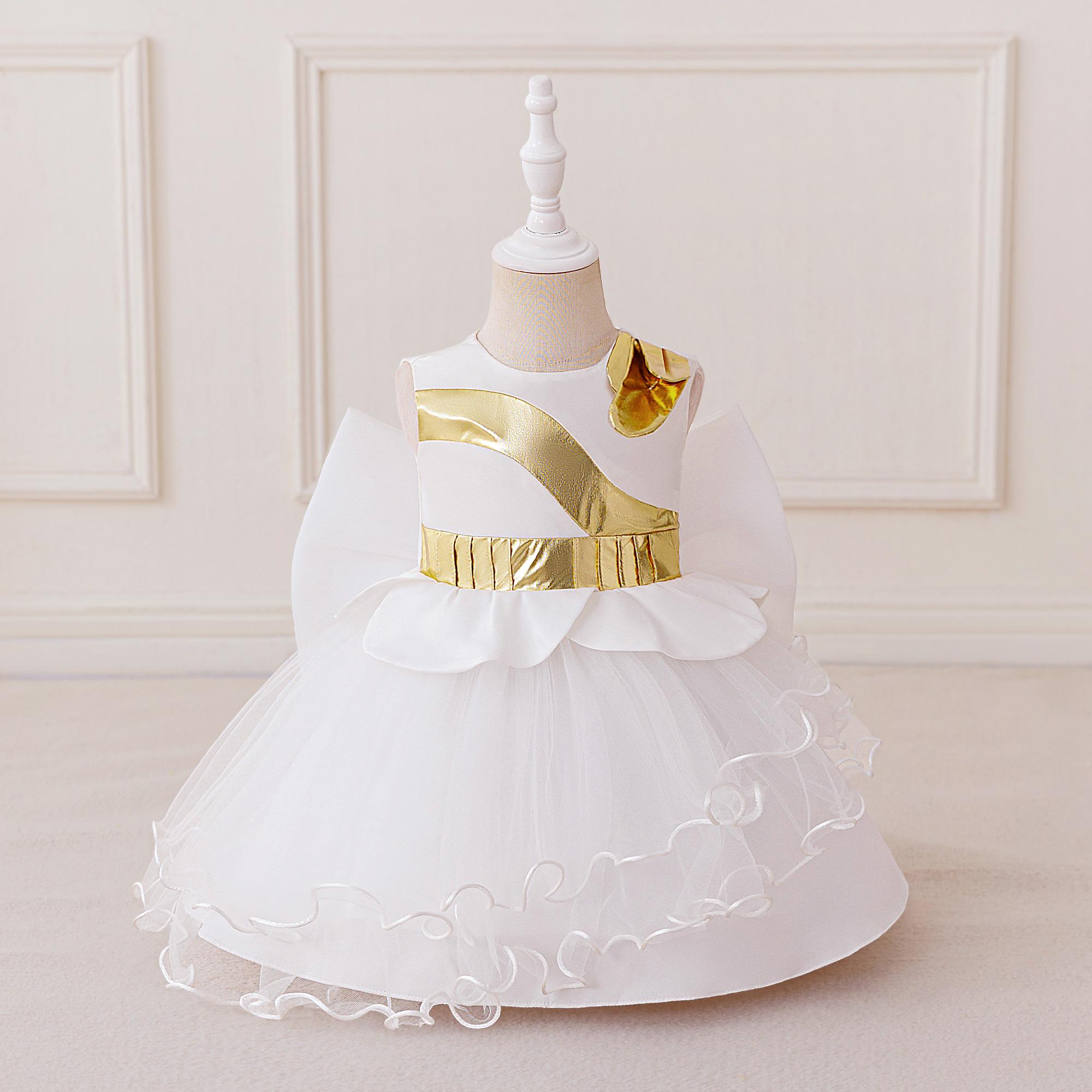 one year old princess dress Baby Girl First Birthday Dress Sequins Toddler Embroidery Birthday Princess Dress