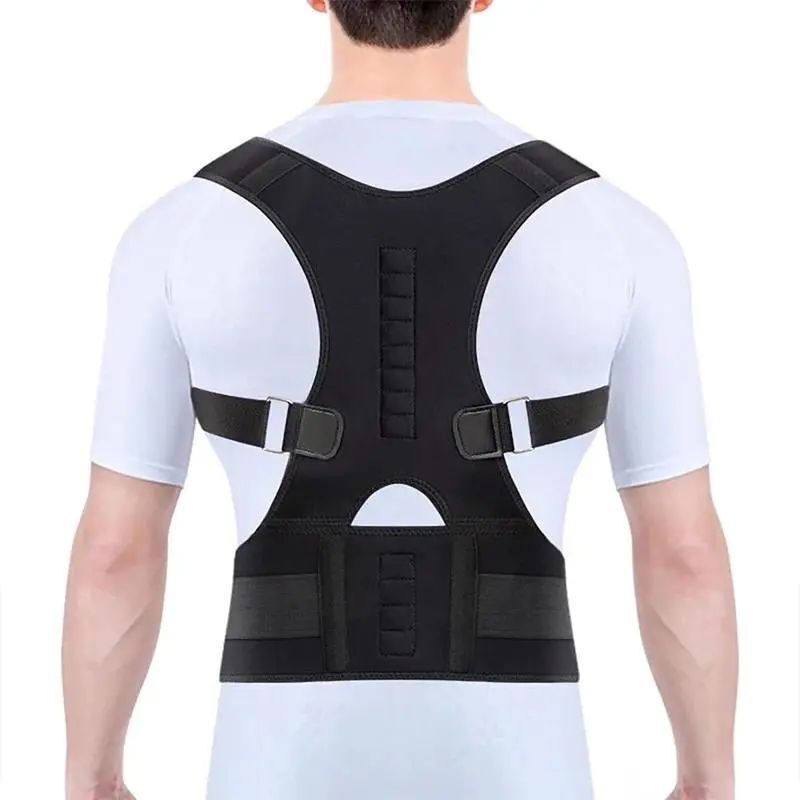 Magnetic Back Brace for Men Women Shoulder Upper Back Belt Hunchback Girdle Strap Waist Trainer Shoulder Control Adjustable