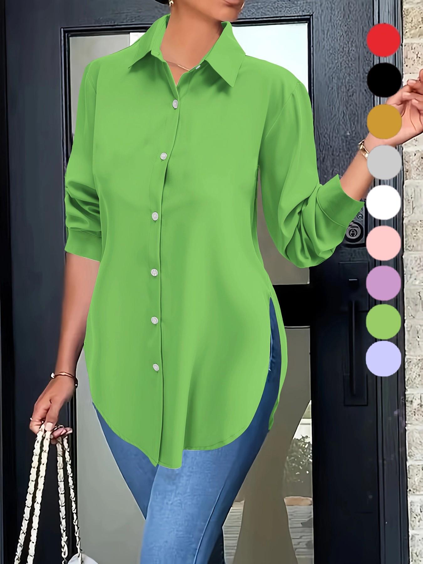 Women's casual and stylish shirt, Blouse, women's top, all-season commuting, versatile