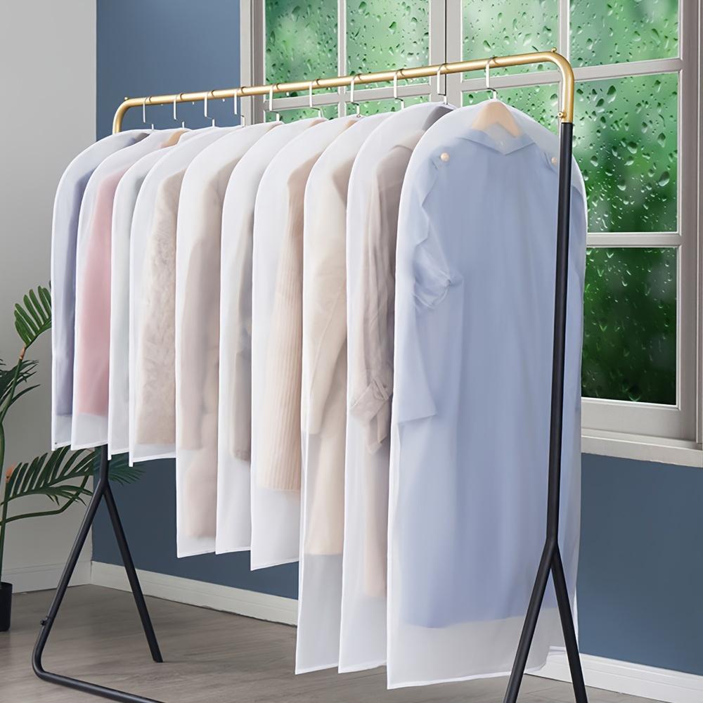 Of 5 Three-Dimensional Dust Bags for Hanging Clothes, Protective Covers for Garments, Dust-Proof Suit Bags, And Wardrobe Coat Covers