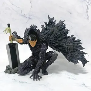 Berserk Guts Blood Stained Battle Damaged Anime Action Figure Collectible Pvc Statue Model For Adult Anime Collectors