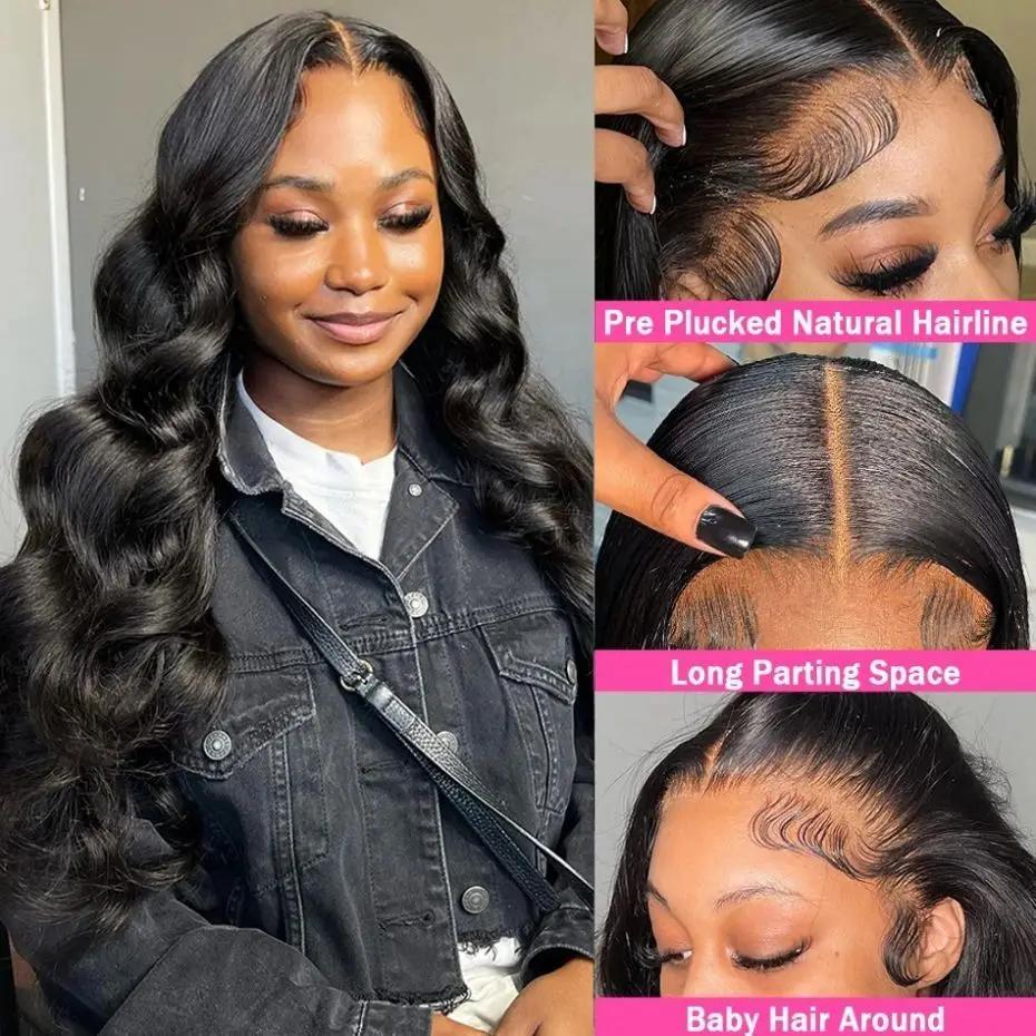 13x6 13x4 Lace Frontal Wigs Body Wave Human Hair Wigs 28 34 36 Inches Waves Brazilian Human Hair HD Lace Wigs 180 Density Pre Plucked Human Hair Wave Wig For Women TikTokShopHolidayHaul 13x6 13x4 Lace Frontal Wigs Body Wave Human Hair Wigs 28 34 36 Inches Waves Brazilian Human Hair HD Lace Wigs 180 Density Pre Plucked Human Hair Wave Wig For Women TikTokShopHolidayHaul