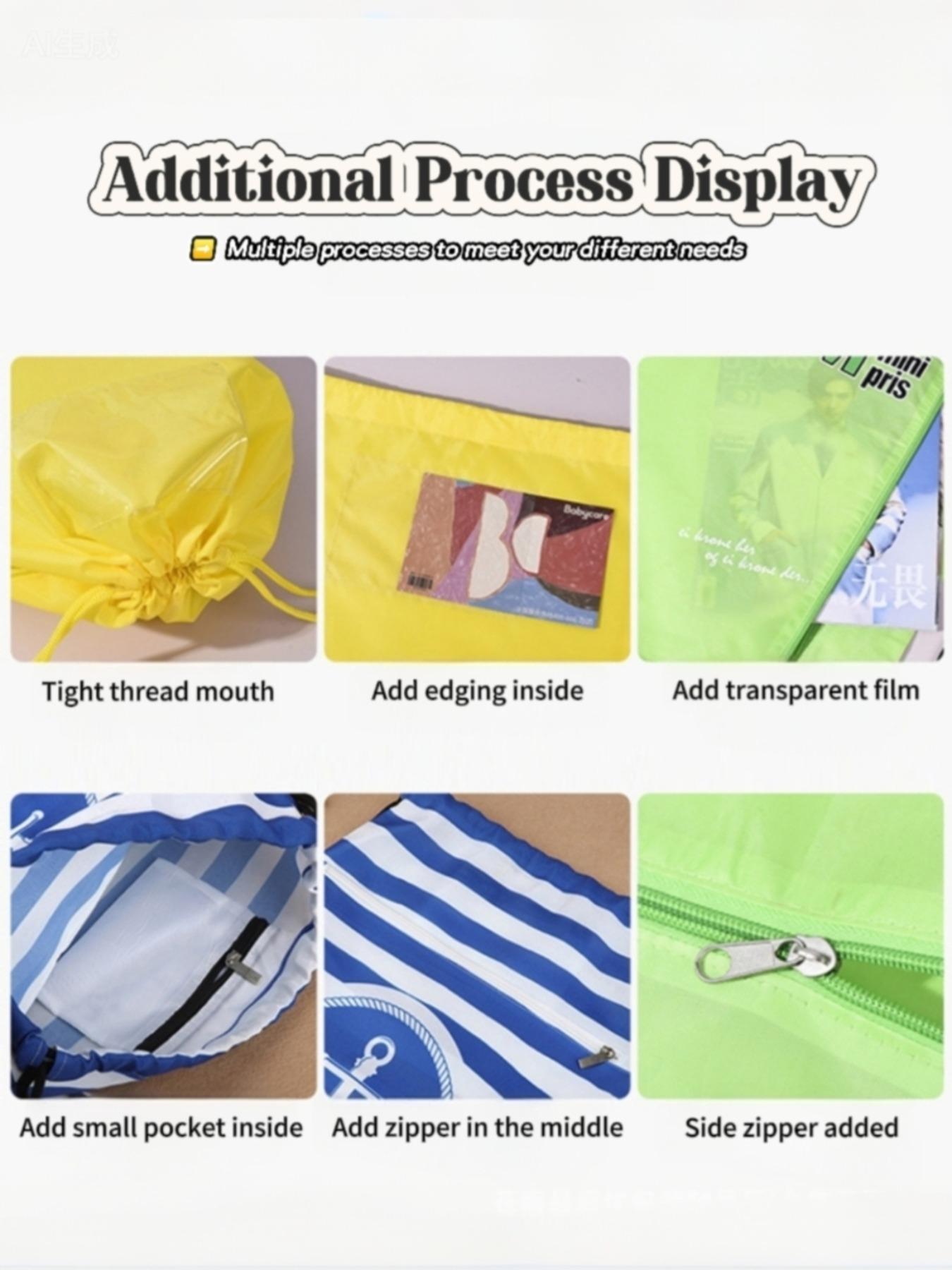Customizable 210D Polyester Drawstring Bag, Oxford Cloth Backpack, Sporty Shoulder Bag, Ready Stock, Pull Cord Design Customizable 210D Polyester Drawstring Bag, Oxford Cloth Backpack, Sporty Shoulder Bag, Ready Stock, Pull Cord Design