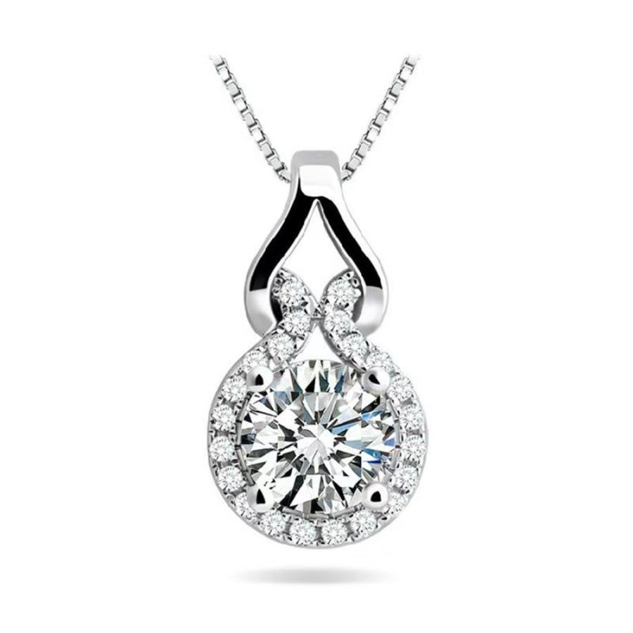 New Chinese fashion temperament inlaid zircon Ruyi gourd pendant single pendant women's high-end collarbone chain light luxury accessories