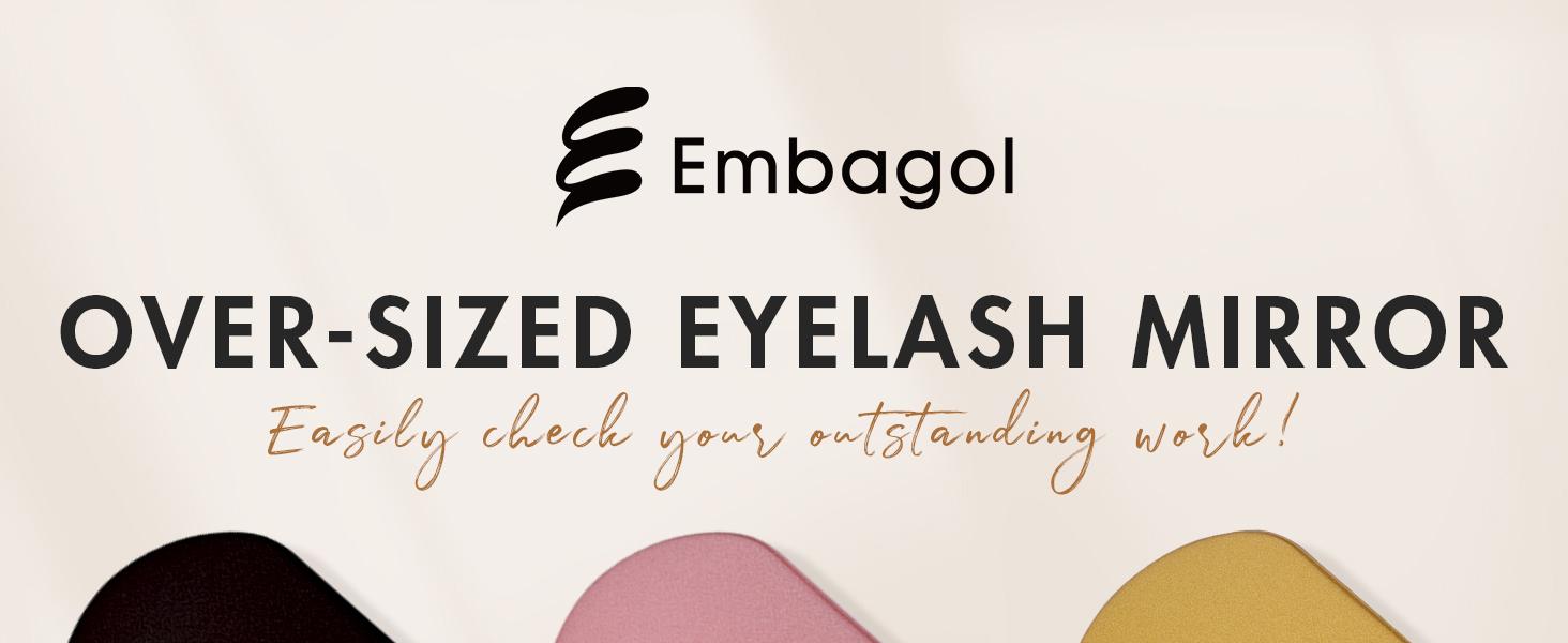 2 pcs Lash Mirror  Makeup Mirror for Eyelash Extensions Detachable Stainless Steel Square Round Lash Extension tools