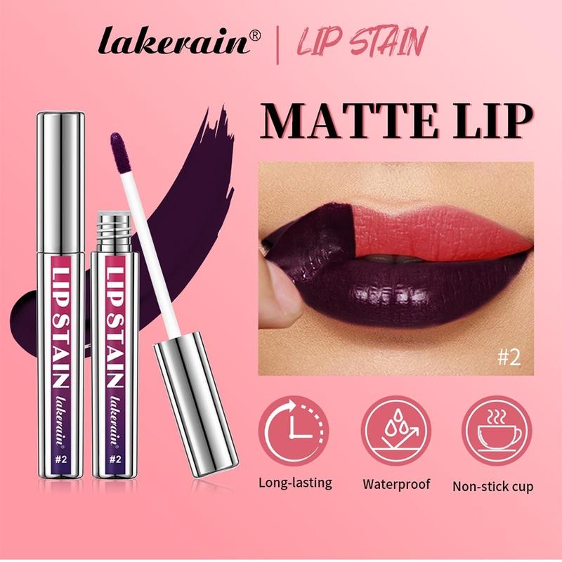 Long-lasting Lip Stain, Matte Peel-off Lip Gloss, Hydrating Liquid Lipstick for Girls & Women, Suitable for All Skin Tones, Suitable for All Occasions Lip Makeup, Gift