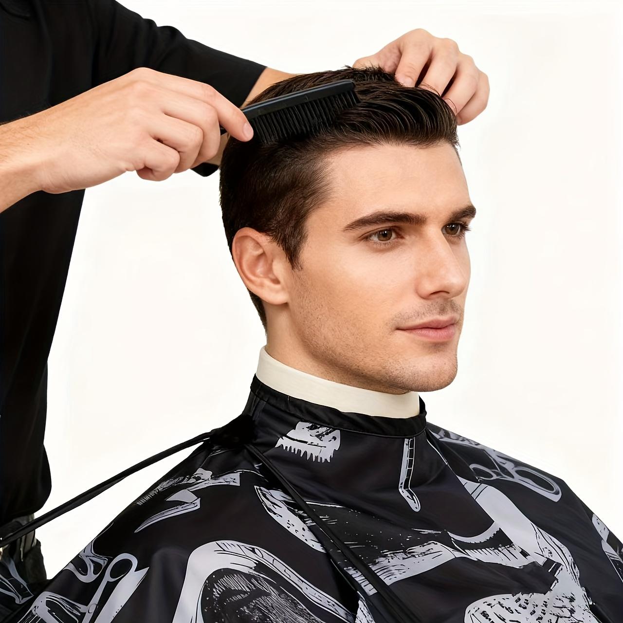 Adjustable Haircut Cape Shawl, Printed Foldable Barber Cap, Suitable for Adults, Home Salon, Barbershop Use