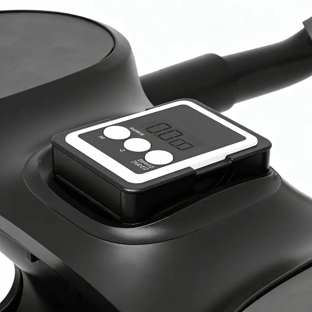 Professional 2026 New 4 Wheel Ab Wheel Roller with Thick Knee Protection Mat & Countdown Timer, Automatic Rebound Abdominal Trainer with Elbow Support, Home Fitness Abs Exercise Equipment for Men Women