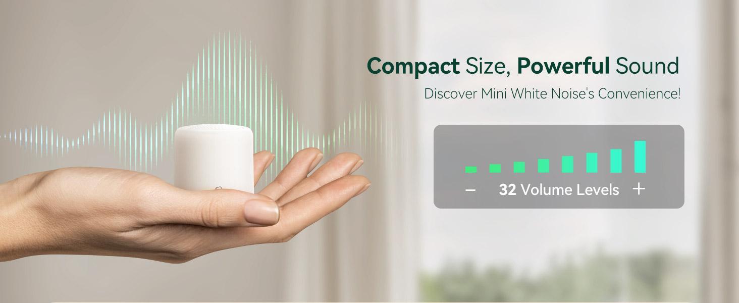 Restnature White Noise Sound Machine - Travel Sound Machine for Sleep, 16 Nature Sound, Timer, White Noise Machine for Sleeping Office Privacy Home Gift, Christmas present, Holiday Travels