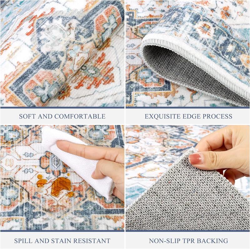 [TiktokShopHolidayHaul] HEBEMAT Washable Kitchen Mats for Floor 3 Piece Set Boho Non Slip Kitchen Rugs Washable Farmhouse Kitchen Floor Mats, Kitchen Runners, Kitchen Throw Area Rug Carpet Runner for Hallway Entryway Laundry Bathroom