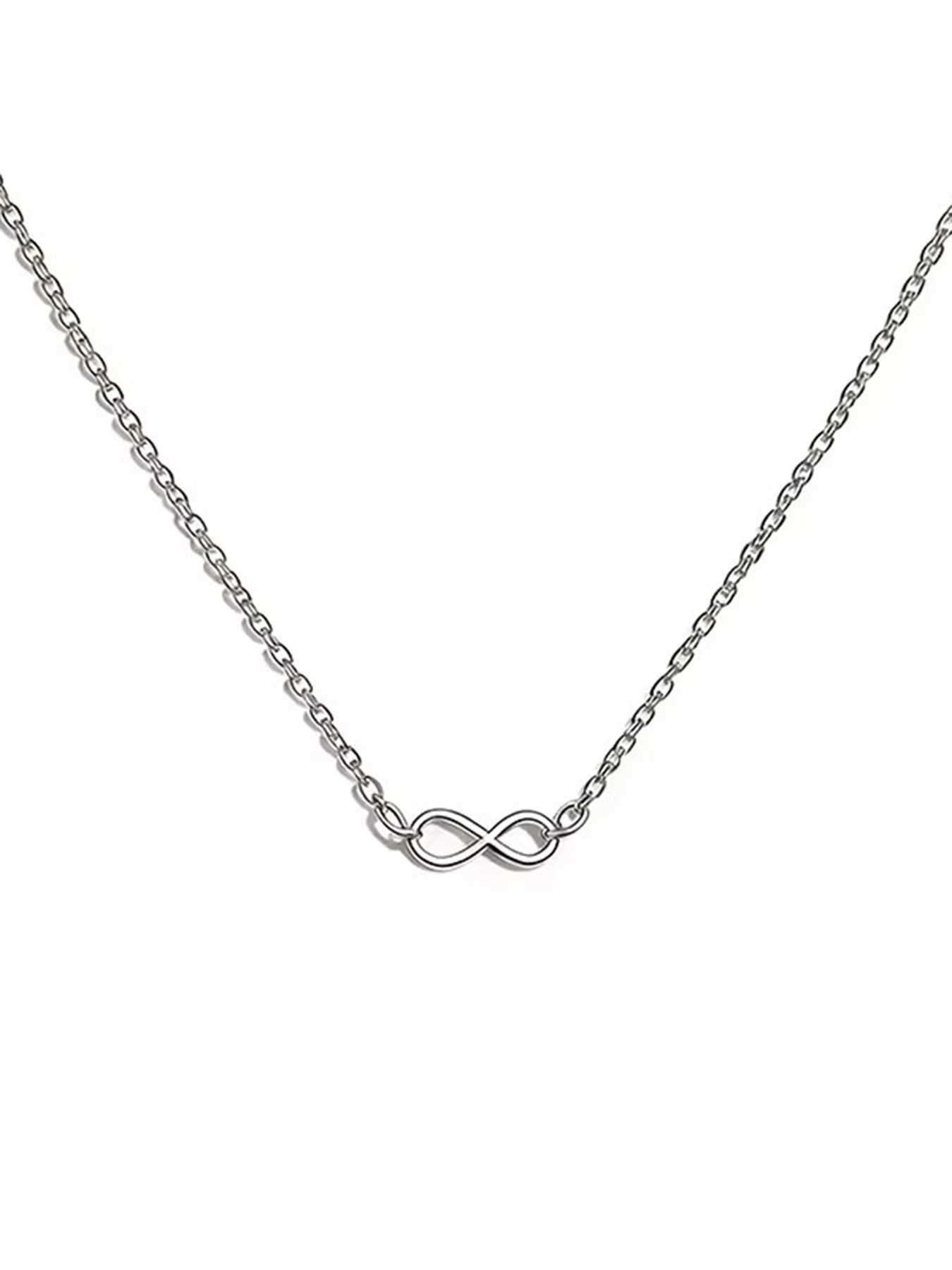Dainty Stainless Steel Infinity Symbol Pendant Necklace For Women Minimalist Jewelry Accessories