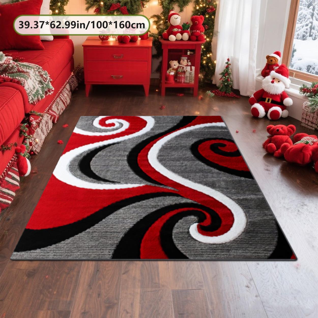 Velvet soft and comfortable patterned printed carpet, Geometric Graphic Rug, suitable for multiple scenarios, available in various sizes, soft and non-shedding