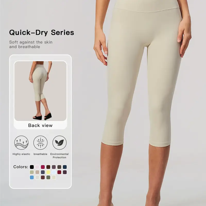 New Cross-Border Fleece Yoga Pants, High-Waisted Tight Fit Slimming Gym Shorts, Running Outdoor Fitness Wear for Women Workout Clothes Women