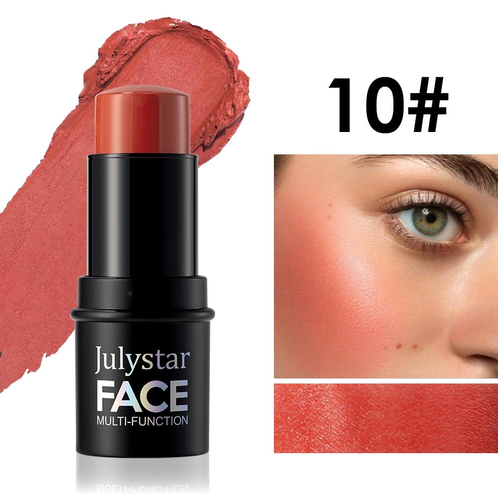 Julystar Multi-Functional Makeup Stick, Highlighter, Contour, Blush, Eyeshadow, Natural Blend, Moisturizing, Portable, Multiple Colors Available