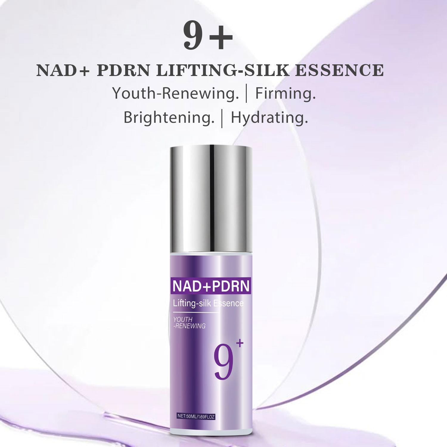 9+ NAD+PDRN Lifting-sil Essence | No.9 Essence | NAD+ BIO Lifting-sil Essence | Firming, Reduce Wrinkles, Fine Lines | Peptides, NAD+ | Serum for Sagging, Aging, Dull Skin | 1.69 fl. oz.