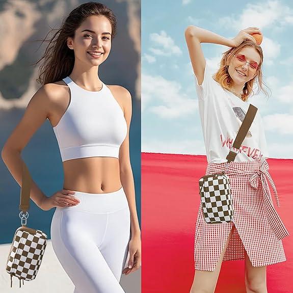 Checkered Wristlet Wallets for Women Nylon Quilted with 4 Zippers Travel Credit Card Holder Cell Phone Organizer Coin Purse Crossbody Key Bag with ID Window RFID Blocking Compact Pouch Checkered Wristlet Wallets for Women Nylon Quilted with 4 Zippers Travel Credit Card Holder Cell Phone Organizer Coin Purse Crossbody Key Bag with ID Window RFID Blocking Compact Pouch