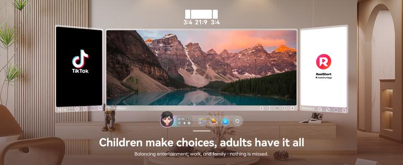 Rokid AR Max 2 Glasses, AI & AR Glasses, 300" 120Hz Ultra-HD Home Theater Screen, 50° FOV, 600 Nits Brightness, Adjustable up to -6.00D, Hi-Fi Sound & Private speakers,  Immersive Display for iPhone 16/15, Steam Deck, ROG, Mac, PC, Android & iOS