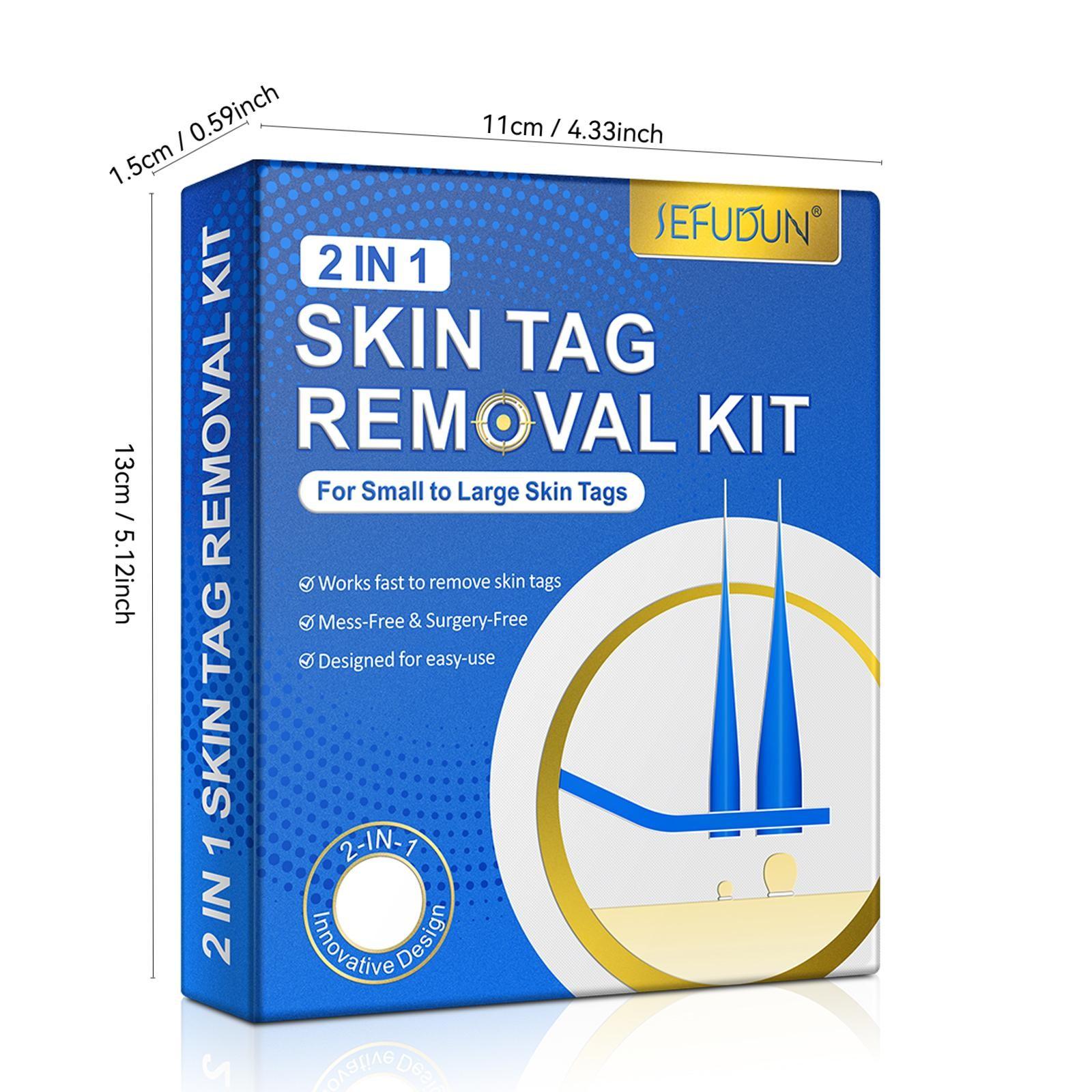 Sefudun 2-In-1 Skin Care Tool Set, Smooth Skin Kit with Safe Physical Technology, Includes Two Sizes, Rubber Bands, Wet Wipes, Protective Patches