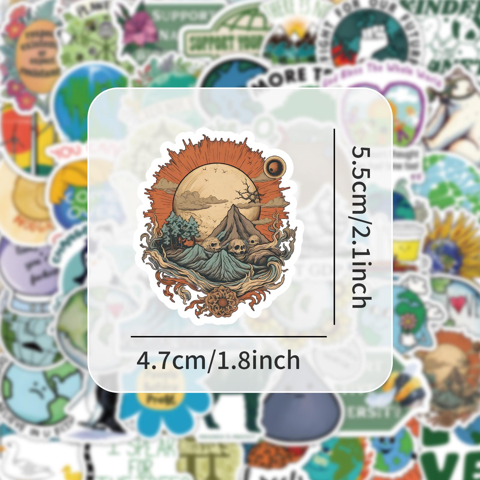 50 Pcs Waterproof Graffiti Stickers Set, DIY Decorative Decals for Water Bottles Laptops Phone Cases Suitcases Refrigerators Skateboards Notebooks