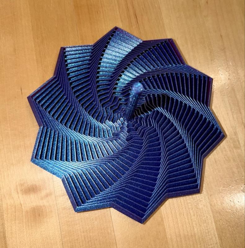 Bains Fidget Star is a 3D printed fidget toy that works great for stress relief and anxiety relief.