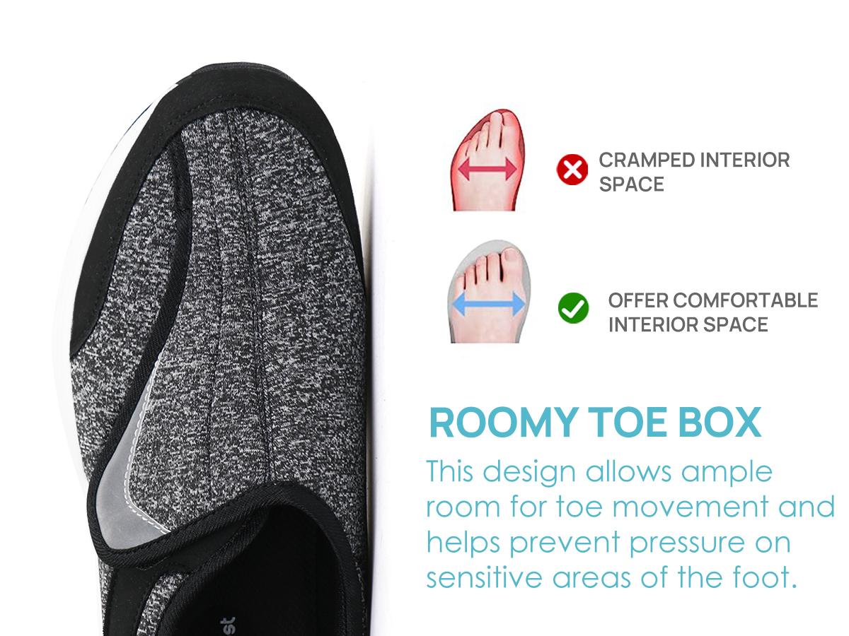 Ortho+rest Men Diabetic Shoes Swollen Feet Diabetes Walking Shoes Arch Support Orthopedic Sneakers Men's Casual