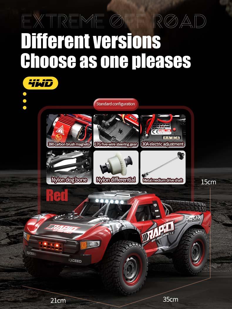 VISAS Remote Controlled Off-road Toy Car Q130, 1:14 70KM/H 4WD Highspeed rc- upgrades-Double Car Shell Competitive Brushless Motor RC Cars for Adults VISAS Remote Controlled Off-road Toy Car Q130, 1:14 70KM/H 4WD Highspeed rc- upgrades-Double Car Shell Competitive Brushless Motor RC Cars for Adults