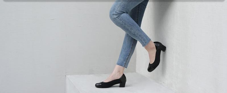Women Accommodating to Bunions Dress Shoes Low Heel Pumps Slip On Loafers Footwear Girl
