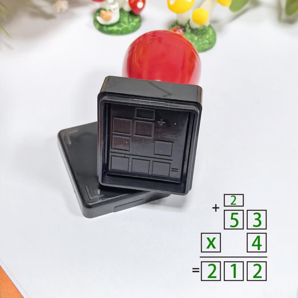 Teaching Arithmetic Stamp, Math Teacher Stamp, Addition Subtraction Multiplication Division, Odd Even Number Identification, Fun Calculation Grid Stamp