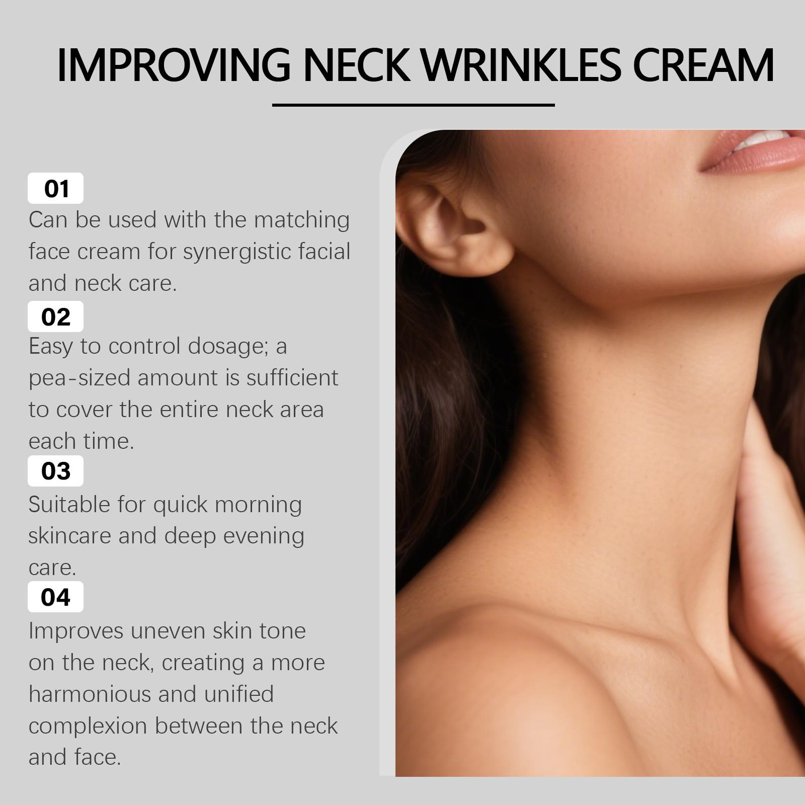 Neck Lifting Hydrating Cream, Anti-Wrinkle Neck Firming Balm, Wrinkle Reduction, Skin Tightening, Moisturizing Care for Neck Area