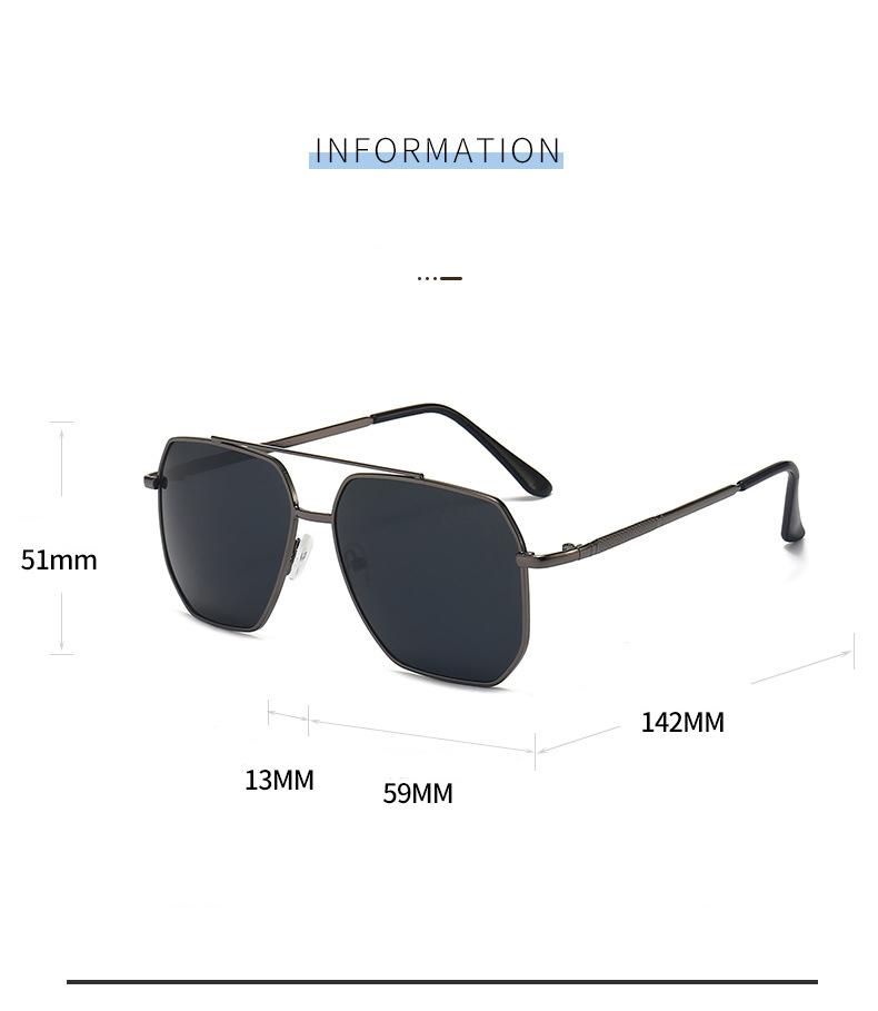 New Classic Pilot Sunglasses for Men & Women, UV400 Protection Metal Frame Mirror Lens Fashion Shades, Ideal for Driving Fishing Business Daily Leisure Summer Vibes