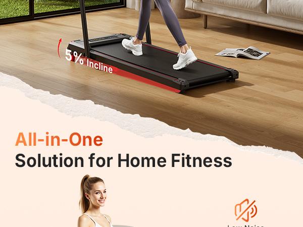 【HappyValentine's Day】Treadmill with Handrails, Incline Walking Pad, Treadmills Home, 330 lbs Capacity, Under Desk, Indoor Mini Exercise Equipment with Remote Control, Portable, Compact, Collapsible, Quiet, Treadmill with LED Display , Office Use, Pro mix 【HappyValentine's Day】Treadmill with Handrails, Incline Walking Pad, Treadmills Home, 330 lbs Capacity, Under Desk, Indoor Mini Exercise Equipment with Remote Control, Portable, Compact, Collapsible, Quiet, Treadmill with LED Display , Office Use, Pro mix