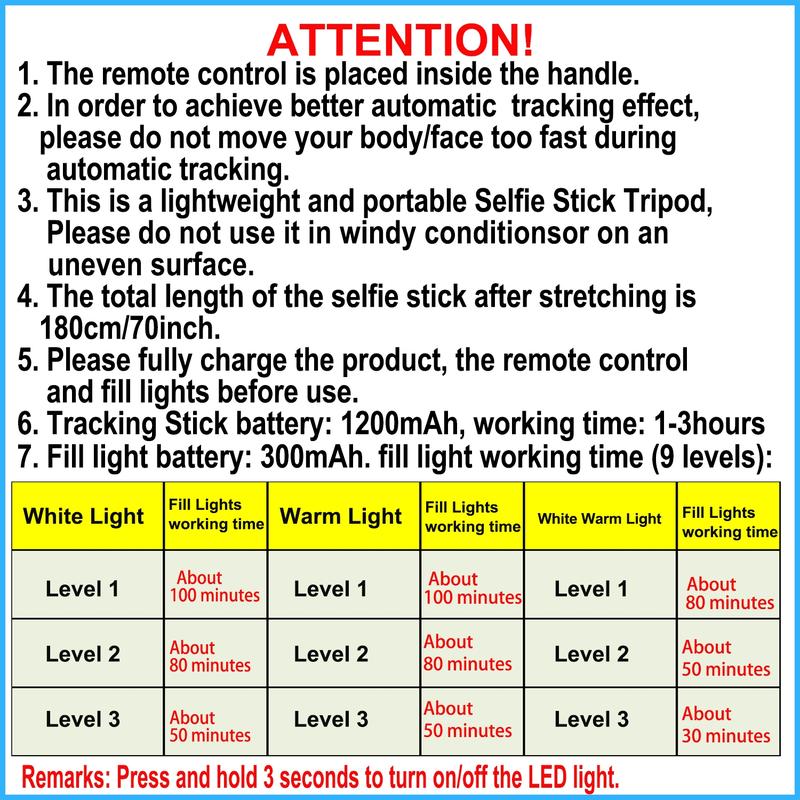 360° Rotatable Selfie Stick Tripod, Rechargeable Smart Face Tracking Tripod with 2 Fill Lights, Auto Face Tracking Phone Holder for Vlog, Live Streaming, Smartphone Camera Accessories 360° Rotatable Selfie Stick Tripod, Rechargeable Smart Face Tracking Tripod with 2 Fill Lights, Auto Face Tracking Phone Holder for Vlog, Live Streaming, Smartphone Camera Accessories