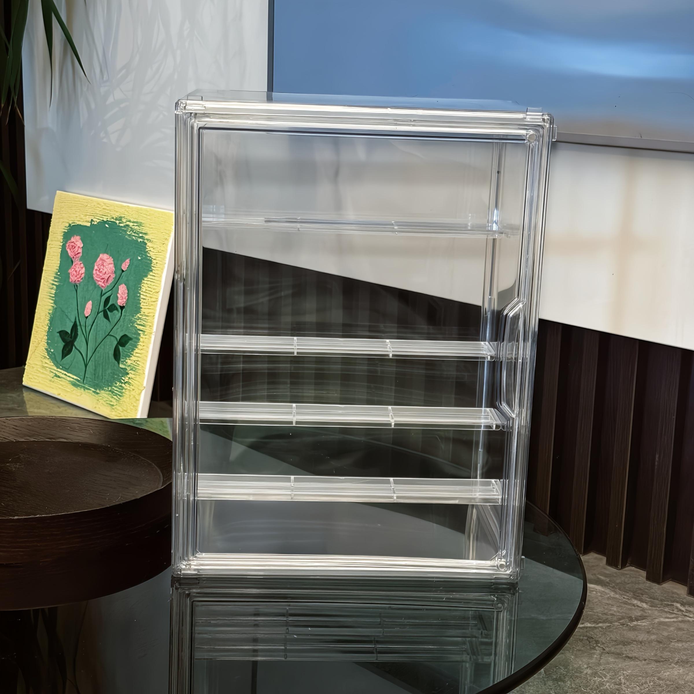 4-Layer Transparent Display Shelf, Multi-Functional Storage for Various Items, Stylish & Durable Design, Perfect for Home Organization