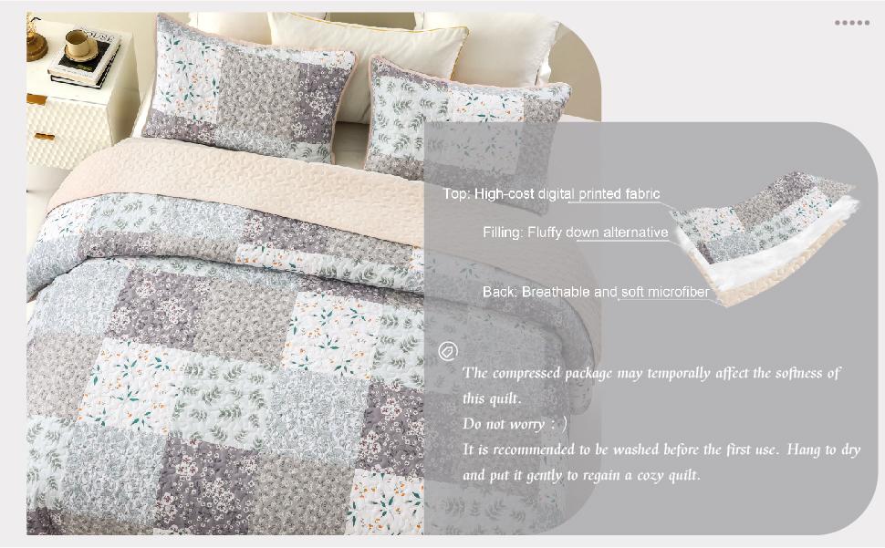 Whale Flotilla Reversible Patchwork Quilts, Lightweight Boho Printed Bedspreads Coverlets Quilt Bedding Set with 2 Pillow Shams for King/Queen size, 1 Pillow Sham for Twin size, Soft for All Seasons Whale Flotilla Reversible Patchwork Quilts, Lightweight Boho Printed Bedspreads Coverlets Quilt Bedding Set with 2 Pillow Shams for King/Queen size, 1 Pillow Sham for Twin size, Soft for All Seasons