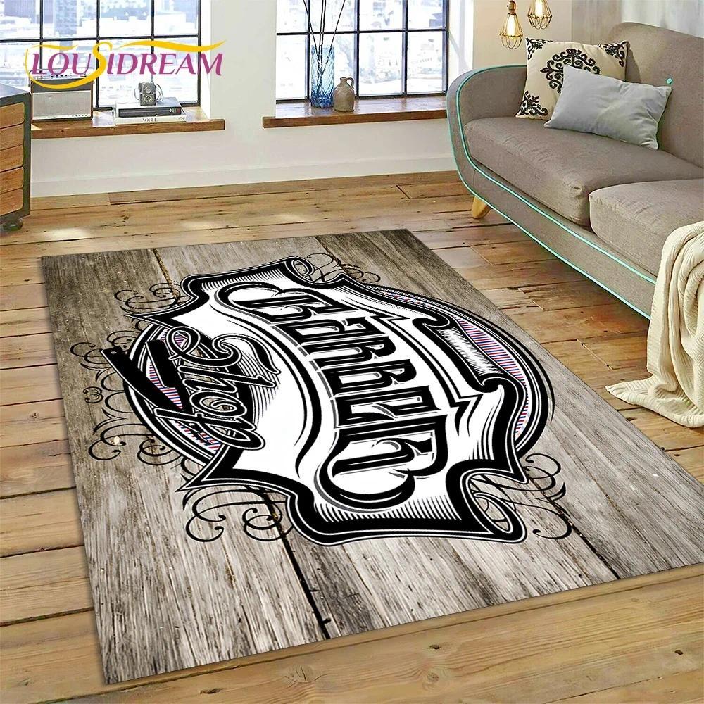 Vintage Barbershop Portrait Flannel Area Rug - Retro Hairstyle Salon Print Soft Mat for Barber Shop & Home, Non-Slip Man Cave Decor#BarbershopRug #VintagePortraitMat #RetroSalonDecor #ManCapeCarpet #NonSlipFlannelRug